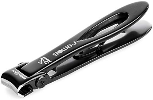 REMOS Fußnagelknipser aus rostfreiem Edelstahl in schwarz 9 cm groß