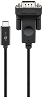 Goobay 51769 Câble Adaptateur USB-C vers VGA Noir 1,8 m