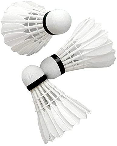Kalindri Sports Badminton Shuttle Cork for Outdoor and Indoor Sports, Badminton Shuttlecocks (Pack of 6, Feather)