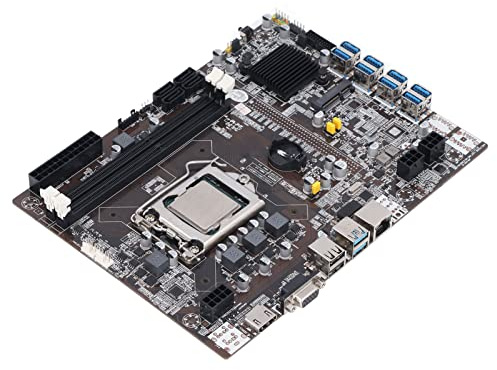 Septpenta Ddr3 Mining Machine Motherboard, 8 USB3.0 Zu PCIE, Dreiphasen Netzteil Kostenlose Dual Core CPU, Solid Capacitor Design PCB Material, SATA Anschluss für ETH für BTC