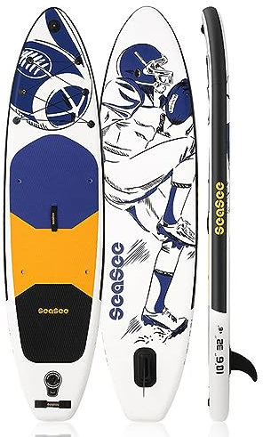 Stand Up Paddling Board für Anfängerinnen und Fortgeschrittene, SUP Board aufblasbar Set für Frauen Mann, 325x82x15cm, für Jugendliche & Erwachsene Viel Spaß in Ozeanen, Flüssen und Seen
