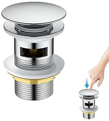 Sifón universal para lavabo y lavabo, desagüe de lavabo de 1 1/4 pulgadas, cierre de olor, tubo de desagüe para lavabo, sifón para lavabo y válvula de desagüe (B)