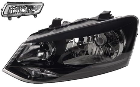 Johns, Scheinwerfer Halogen passend für VW Polo 09 6R 06/09-03/14 H4 Li. Fahrer + Nebel