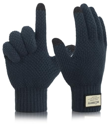 IHIGOGOFA Winterhandschuhe Touchscreen Strickhandschuhe Fingerhandschuhe Sport Warm und Winddicht Winter Handschuhe für Skifahren Radfahren Geeinget für Damen und Herren