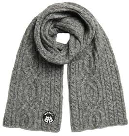 Superdry Damen Cable Luxe Strickschal Skandigrau Meliert 1SIZE