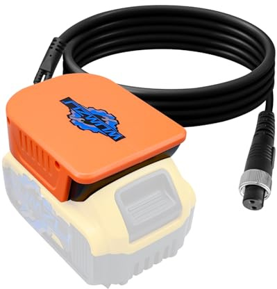 WUMZIJ Fishing Reel Battery Adapter Compatible with Dewalt 20V 60V Battery Fit for Daiwa Tanacom 1000 Leobritz 500 Shimano BeastMaster 9000 PLEMIO 3000 Electric Fishing Reel