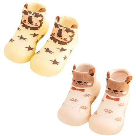 Primeros Pasos Bebé Niño Niña 0-4 Años Zapatillas De Deporte Infantil Lindo Multifuncional Zapatos para Aprender y Caminar - Calzado Respetuoso Regalo Original