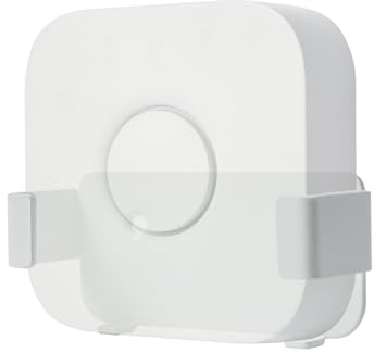 shinar Support Mural en métal Compatible avec Philips Hue Bridge | Supports muraux Smart Home avec fixation, rangement et compatibilité Hue Bridge