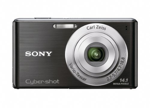 Sony DSCW530 Cyber-shot Digital Still Camera - Black (14.1MP, 4x Optical Zoom) 2.7 inch LCD (Renewed)