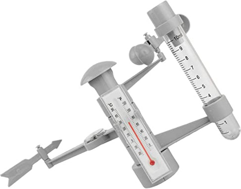BESPORTBLE Educational Meteorological Station Toys DIY Science Kit for Children, Plastic Weather Monitoring Toy Silver Finish, Stimulates Hands-on Ability and Intelligence Development,