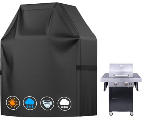 Housse Barbecue Exterieur,Housse Plancha Exterieur,Housse Barbecue,Bache Barbecue Exterieur,Housse de Protection Barbecue,210D Oxford Protection BBQ,Bache Barbecue,76x67x110cm,Anti-Vent,Solei,l'eau