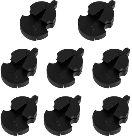 BESPORTBLE 8 Stück Übungsdämpfer für Violine aus Gummi Lautstärkereduzierend und Tonneutral für Violinpraxis und Anfänger in Schwarz