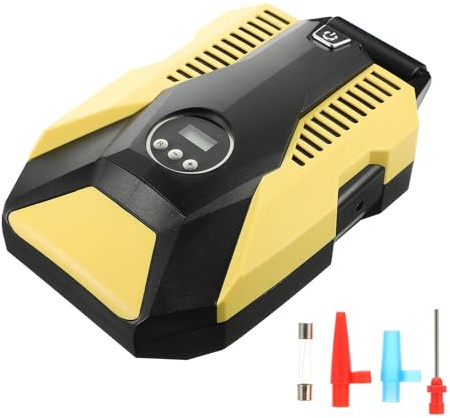 NUOBESTY Portable 12v Car Tire Air Compressor Electric Pump with Digital Pressure Display, Automatic Shut-Off, 22 Cylinder Portable Inflator for Vehicle Tires and Rapid Inflation in Cars