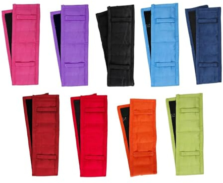 NETPROSHOP Longierpad Wildlederimitat mit Absorbierendem Gewebe Innen Pony oder Full, Groesse:Pony, Farbe:Hellrot