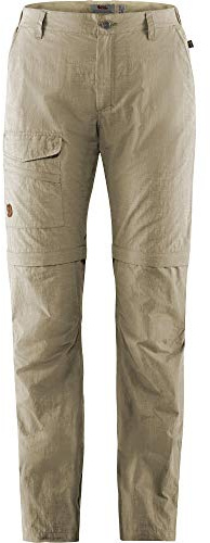 Fjällräven Travellers Mt F84759-191 Resenärer MT Zip-off Byxor, Kvinna, Ljus Beige, 46 Kvinnor