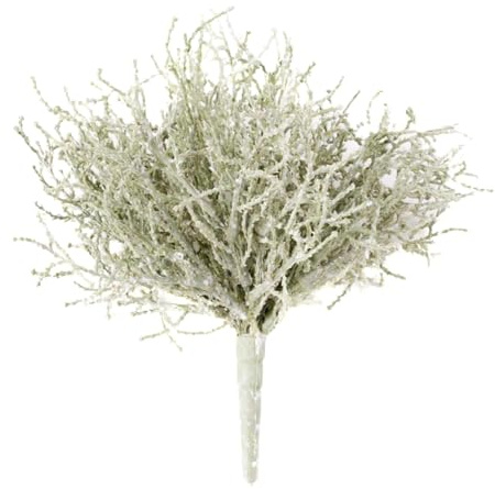 artplants.de Kunstpflanze Stacheldraht Pflanze VALTON, weiß, 25cm, Ø 25cm - Deko Pflanze