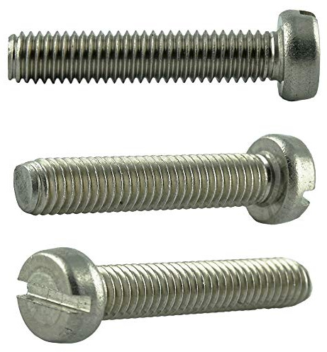 Eisenwaren2000 | Zylinderschrauben mit Schlitz M5 x 18 mm (50 Stück) - Schlitzschrauben DIN 84 - ISO 1207 Zylinderkopf Schrauben - Gewindeschrauben - Edelstahl A2 V2A - rostfrei