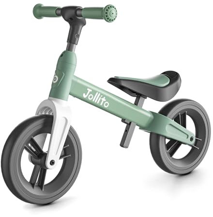 JOLLITO Baby Laufrad, Kinderfahrrad Spielzeug für 18-48 Monate alte Mädchen und Jungen Geschenke, leicht ohne Pedale Trainingsrad, 9 Zoll Rad und Aluminiumrahmen