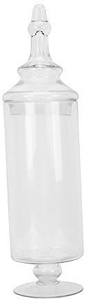 UPKOCH 1 Pc Tarro De Dulces Tarro De Almacenamiento De Vidrio De Cristal Para Dulces Frascos De Boticario Con Tapas s De Buffet De Dulces Decoracion Boda Sello Jarra De Vidrio