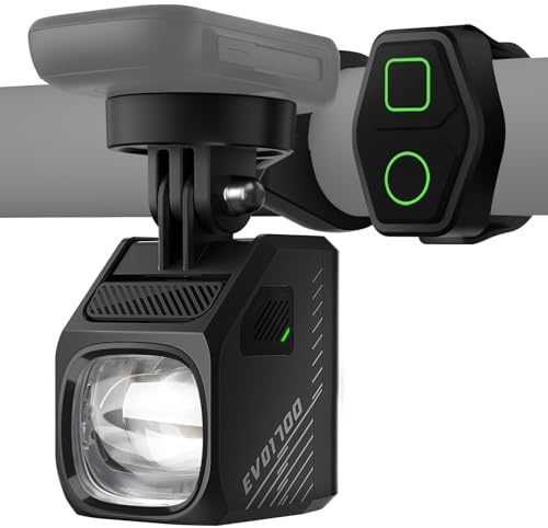 Magicshine EVO 1700 Underneath Mounted Bike Lights for Night Riding,USB-C Rechargeable Bike Headlight, IPX 6 Waterproof Bike Front Light for Road Urban Cyclists