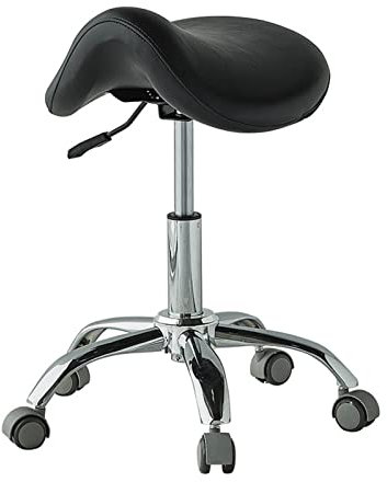 CMYUN Sattelhocker Ergonomischer Sattelhocker mit Rädern, Schwerlastdrehstuhl, Höhenverstellbarer Bürorollstuhl, für Medizin, Massage, Salon, Küche