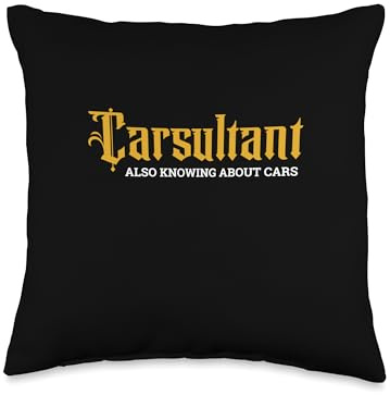 Garage Full Of Legends Carsultant Consultant Car Collector Throw Pillow, 16x16, Multicolor
