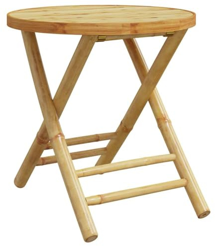 vidaXL Gartentisch Klappbar Ø45x45 cm Bambus
