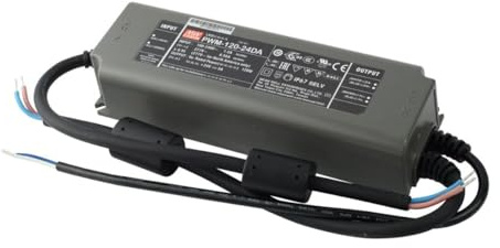 MEAN WELL PWM-120-24DA 120W 24V 5A Unidad de fuente de alimentación LED IP65 Regulable DALI PWM