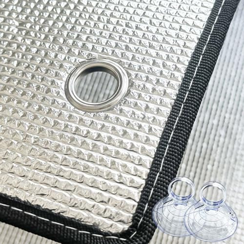Wärmereflexion für Fenster, Sonnenschutzfolie für Fenster, Verdunkelungsfolie für Fenster, Wärmedämmende Aluminiumfolie, Sonnenschutzfolie für Sichtschutzfenster, für Wintergarten/Schlafzimm
