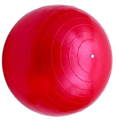 SENRISE Gymnastikball, rutschfest, groß, mit Pumpe, für Yoga, Pilates, Fitness, Schwangerschaft und Arbeit, Rot, 65 cm Durchmesser