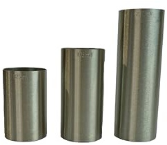 Thomspon Cooper Ltd - Thimble Wine Measure Set of 3 125ml, 175ml, 250ml Stainless Steel CE Marked Bar Measure