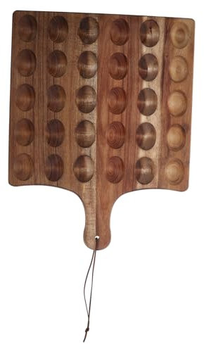 Cabilock Bandeja De Madera Para Huevos y Postres Organizador De Espacio Ideal Para El Hogar y Eventos