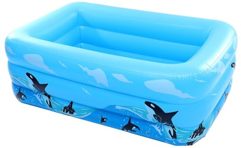 JOINPAYA Aufblasbarer Mädchen-Pool Dreilagiger Planschbecken Für Garten Und Sommer-spaß Für Eltern- Mädchen-interaktion Und Sommerpartys