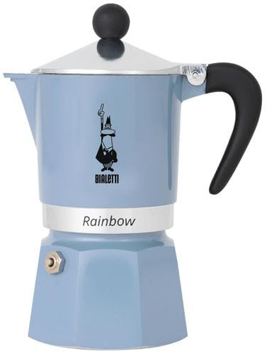 Bialetti Caffettiera Espresso Primavera Rainbow 6 Tazze Blu