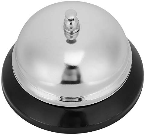 Nikou 3 campanas de acero inoxidable para llamadas de servicio de escritorio, recepción de hotel, campana de servicio de mostrador, tamaño S para uso en restaurantes y hoteles