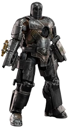 ZD Toys Action Figure - Iron Man Mark 1 da 7 pollici con luci, parti intercambiabili, oggetti da collezione di alta qualità, materiale in PVC resistente, regalo ideale per collezionisti e fan, dai 15