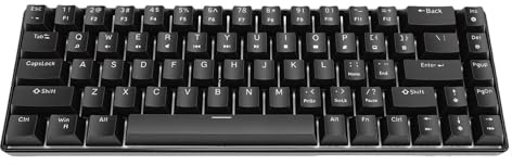 Cuifati Mechanische Gaming-Tastatur mit 68 Tasten, Kabelgebundene USB-Tastatur, Hot-Swap-fähiger Brauner Schalter, RGB-Hintergrundbeleuchtung mit 19 Dynamischen Modi, 16,8 Millionen