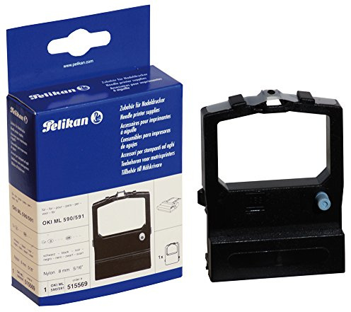 Pelikan Farbband für Oki ML 590/591, Nylon HD Re-Inking, 8 mm x 1.8 m, schwarz