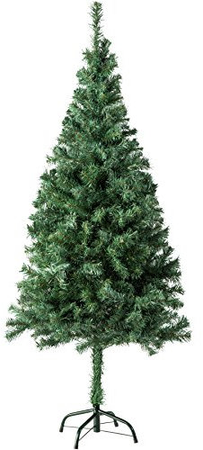 tectake® Sapin de Noël Artificiel Type Nordmann 150 cm, 310 Branches, Vert avec Pied Metallique Arbre de Noel Sapin de Noel Artificiel pour Décoration Noel - Plusieurs Tailles