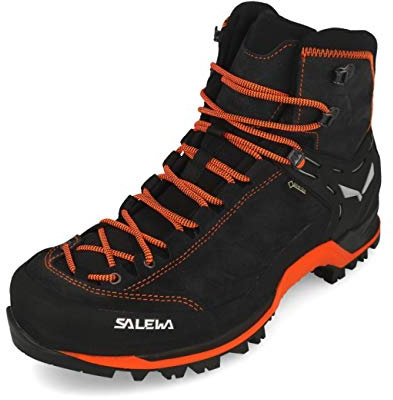Salewa MS Mountain Trainer Mid Gore-TEX trekking- och vandringskängor, Asphalt/Fluo Orange, 42 EU