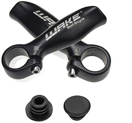 CYSKY Estremità del manubrio della bicicletta, impugnature di sicurezza sull'estremità del manubrio in lega di alluminio da 22,2 mm con 2 tappi di estremità per MTB, bici da strada, mountain bike
