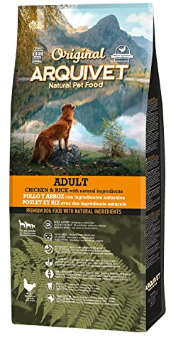 ARQUIVET Original Adult – Trockenfutter für ausgewachsene Hunde, Huhn und Reis, 12 kg, Trockenfutter – für alle Rassen – natürliche Inhaltsstoffe