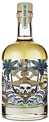 Wajos Tropical Spiced Rum 37,8% vol 500ml – Spirituose aus Caribbean Rum mit Kokosnoten verfeinert – ideal für Cocktails & Männer Geschenk