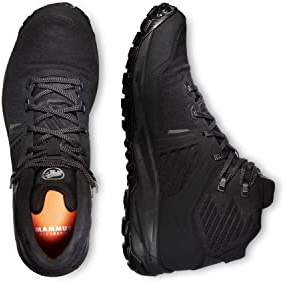 Mammut Ultimate III Mid GTX Men | Trekkingschuhe für Herren, Outdoor Wanderschuhe, Trekking- & Hikingschuhe, wasserdichte Bergschuhe, Gore-Tex Schuhe, Sportschuhe | Black, 7.5