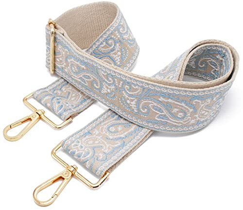 5cm Taschengurt Breit Taschen Handtasche Gurt Taschengurte Zum Wechseln Damen Bunter Verstellbarer Taschenriemen Zubehör Schultertasche Strap Umhängegurt Breit Bag E01 Gold/5cm