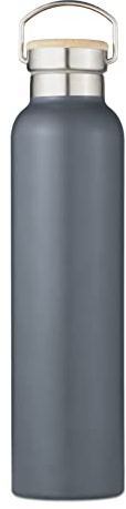 Tower NL865026SLT Natural Life Isolierte Edelstahlflasche mit Bambusdeckel, hergestellt aus nachhaltigen Materialien, 750 ml Fassungsvermögen, Schiefer