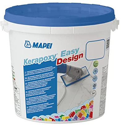 MAPEI Kerapoxy Easy Design 111 PLATA GRIS 3kg - decorativo, resistente a los ácidos, lechada epoxi de dos componentes