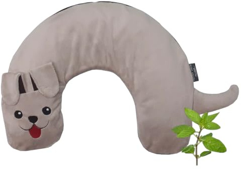 Mother Earth Pillows Duke The Dog Triggerpoint Pillow for Kids and Adults, Natural Pain Relief for Neck and Shoulders, Small - Refresh Herbal Blend