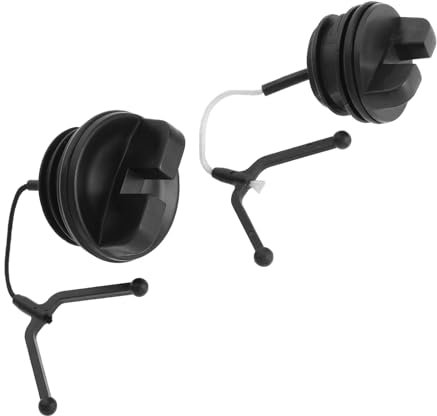 eMagTech 1 Par Tapas Combustible Tapa Aceite Juego Tapas Tanque Combustible Piezas Motosierra Tapa Combustible de Repuesto Compatible con Husqvarna 51 55 136 137 141 142 254 257 261 262