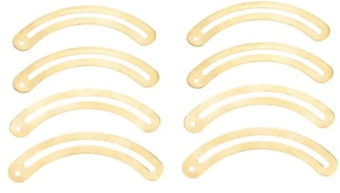8 Stück Gold gebogene antike Deckelstützenscharniere Box Display Dekor Möbelbeschläge Kleiderschrank Schranktür Küchenschrank mit Schrauben